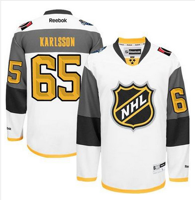 Senators #65 Erik Karlsson White 2016 All Star Stitched NHL Jersey