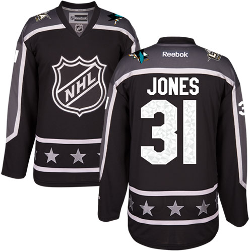 Sharks #31 Martin Jones Black 2017 All-Star Pacific Division Stitched NHL Jersey Sharks #31 Martin Jones Black 2017 All-Star Pacific Division Stitched NHL Jersey
