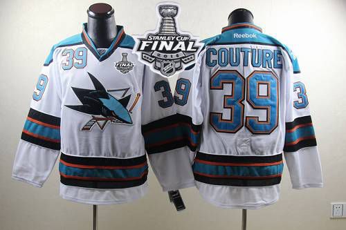 Sharks #39 Logan Couture White 2016 Stanley Cup Final Patch Stitched NHL Jersey Sharks #39 Logan Couture White 2016 Stanley Cup Final Patch Stitched NHL Jersey