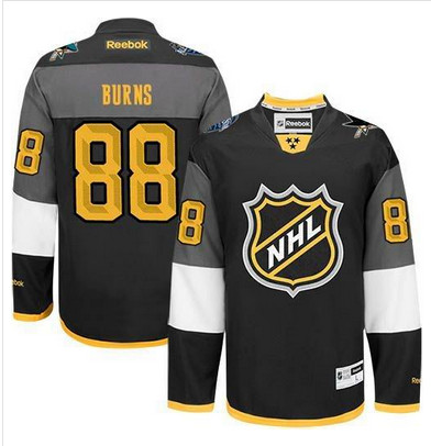 Sharks #88 Brent Burns Black 2016 All Star Stitched NHL Jersey