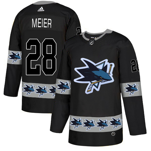 Sharks 28 Timo Meier Black Team Logos Fashion Adidas Jersey Sharks 28 Timo Meier Black Team Logos Fashion Adidas Jersey