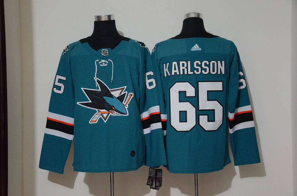 Sharks 65 Erik Karlsson Teal Adidas Jersey Sharks 65 Erik Karlsson Teal Adidas Jersey