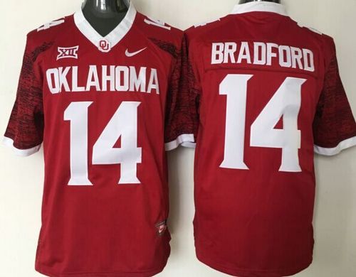 Sooners #14 Sam Bradford Red New XII Stitched NCAA Jersey Sooners #14 Sam Bradford Red New XII Stitched NCAA Jersey