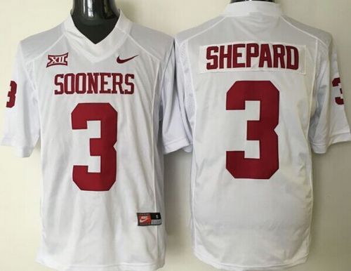 Sooners #3 Sterling Shepard White XII Stitched NCAA Jersey Sooners #3 Sterling Shepard White XII Stitched NCAA Jersey