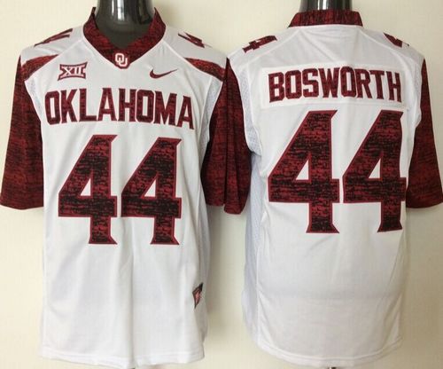 Sooners #44 Brian Bosworth White New XII Stitched NCAA Jersey Sooners #44 Brian Bosworth White New XII Stitched NCAA Jersey