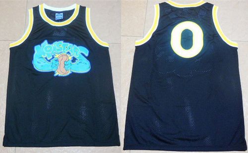 Space Jam Monstars #0 Black Stitched Basketball Jersey Space Jam Monstars #0 Black Stitched Basketball Jersey