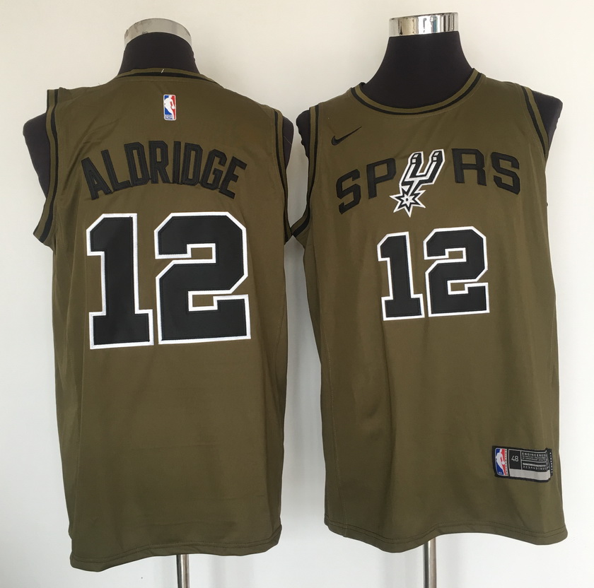 Spurs #12 LaMarcus Aldridge Olive Nike Swingman Jersey Spurs #12 LaMarcus Aldridge Olive Nike Swingman Jersey