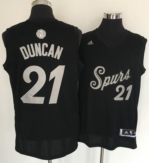Spurs #21 Tim Duncan Black 2016-2017 Christmas Day Stitched NBA Jersey Spurs #21 Tim Duncan Black 2016-2017 Christmas Day Stitched NBA Jersey