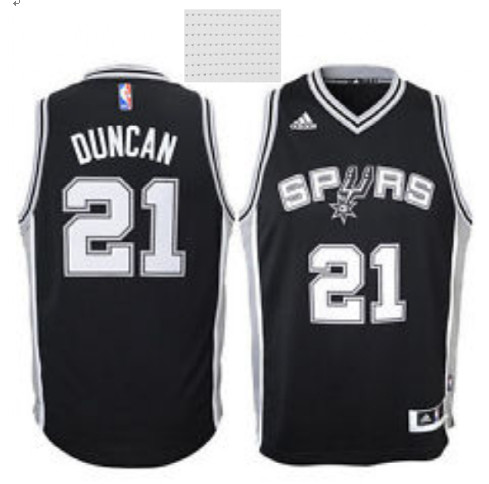 Spurs #21 Tim Duncan White Customized NBA Jersey