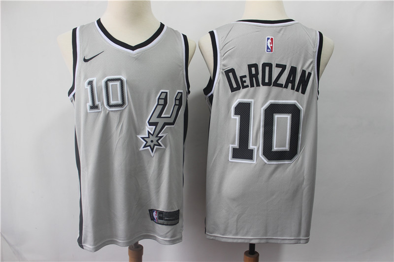 Spurs 10 DeMar DeRozan Gray Nike Swingman Jersey Spurs 10 DeMar DeRozan Gray Nike Swingman Jersey
