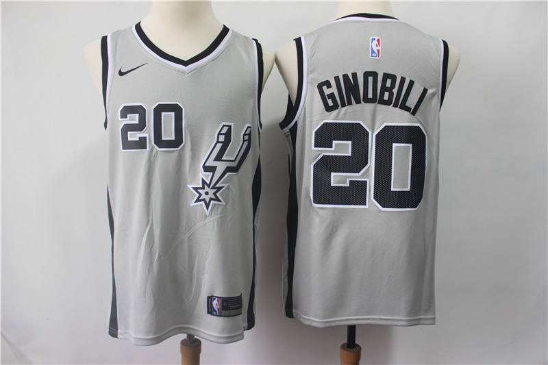 Spurs 20 Manu Ginobili Gray Nike Swingman Jersey Spurs 20 Manu Ginobili Gray Nike Swingman Jersey