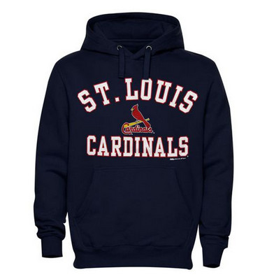 St.Louis Cardinals Fastball Fleece Pullover Navy Blue MLB Hoodie