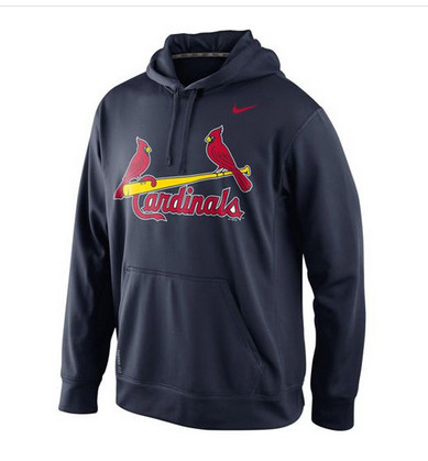 St.Louis Cardinals Nike KO Wordmark Performance Navy MLB Hoodie
