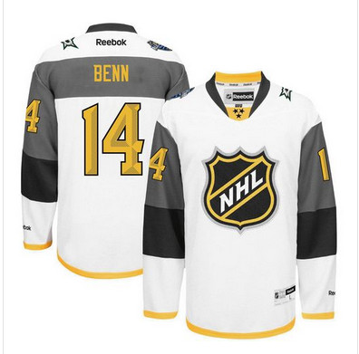 Stars #14 Jamie Benn White 2016 All Star Stitched NHL Jersey