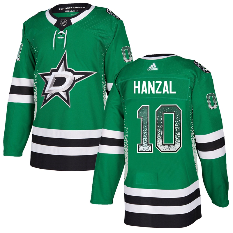 Stars 10 Martin Hanzal Green Drift Fashion Adidas Jersey