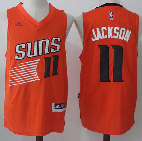 Suns #11 Josh Jackson Orange Road Stitched NBA Jersey
