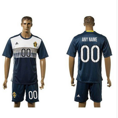 Sweden Personalized Away Soccer Country Jersey