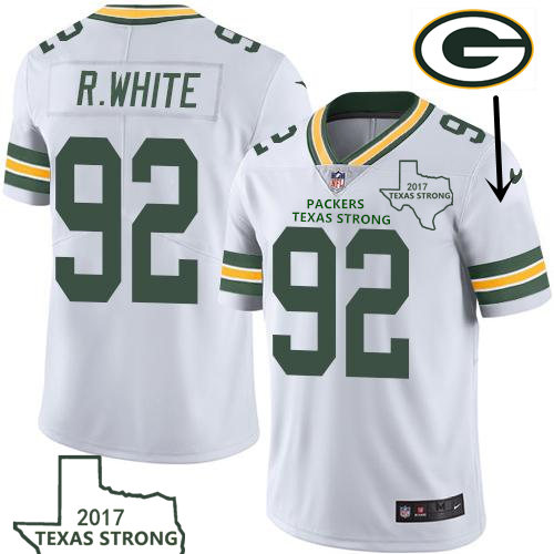 Nike Packers White Men's Stitched NFL Vapor Untouchable Limited Jersey