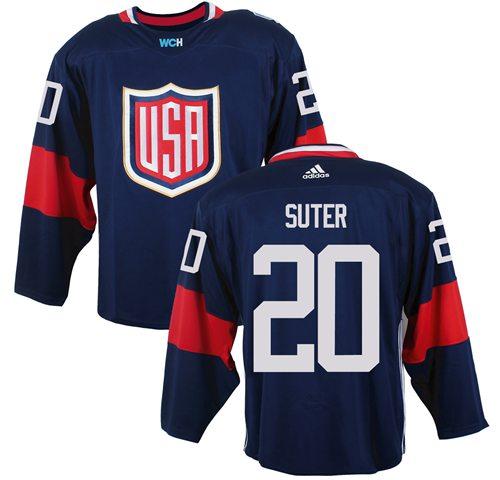 Team USA #20 Ryan Suter Navy Blue 2016 World Cup Stitched NHL Jersey Team USA #20 Ryan Suter Navy Blue 2016 World Cup Stitched NHL Jersey