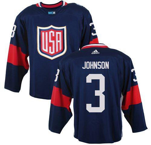 Team USA #3 Jack Johnson Navy Blue 2016 World Cup Stitched Youth NHL Jersey Team USA #3 Jack Johnson Navy Blue 2016 World Cup Stitched Youth NHL Jersey