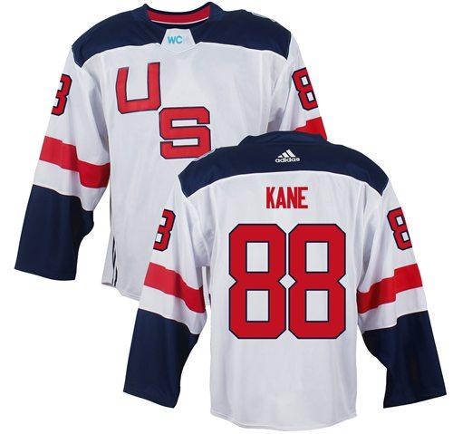 Team USA #88 Patrick Kane White 2016 World Cup Stitched Youth NHL Jersey