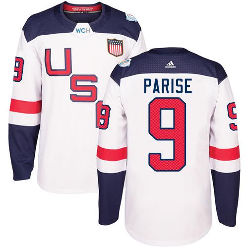 Team USA #9 Zach Parise White 2016 World Cup Stitched NHL Jersey Team USA #9 Zach Parise White 2016 World Cup Stitched NHL Jersey