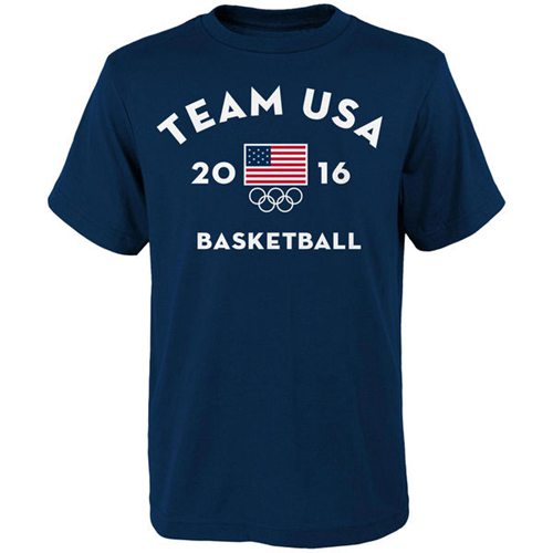Team USA Basketball Very Official National Governing Body T-Shirt Navy Team USA Basketball Very Official National Governing Body T-Shirt Navy