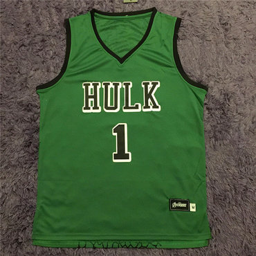 The Avengers movie edition jerseys Green #1 Thor jerseys