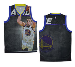 The NBA moments version of the golden state warriors 10 jersey blank vest