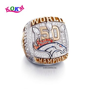 The NFL new Denver broncos in 2016 championship ring