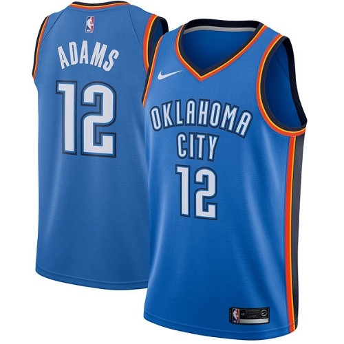 Thunder #12 Steven Adams Blue Women's Basketball Swingman Icon Edition Jersey