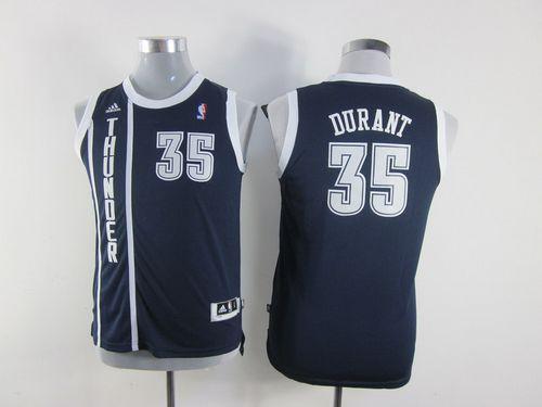 Thunder #35 Kevin Durant Navy Blue Alternate Stitched Youth NBA Jersey Thunder #35 Kevin Durant Navy Blue Alternate Stitched Youth NBA Jersey