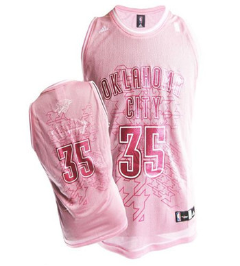 Thunder #35 Kevin Durant Pink Fashion Women's Stitched NBA Jersey Thunder #35 Kevin Durant Pink Fashion Women's Stitched NBA Jersey