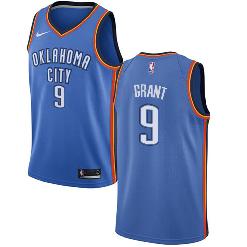 Thunder #9 Jerami Grant Blue Youth Basketball Swingman Icon Edition Jersey