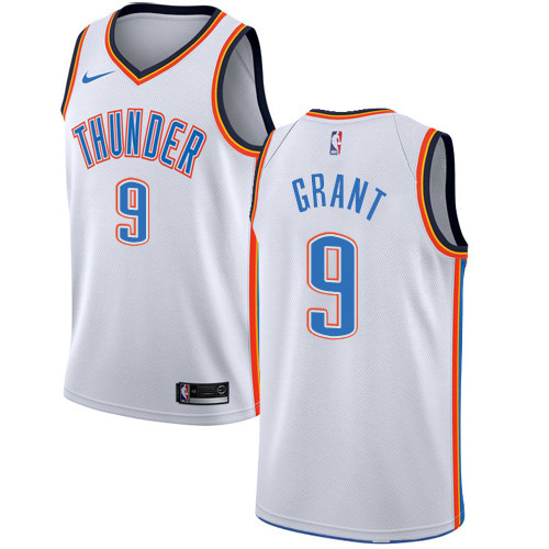 Thunder #9 Jerami Grant White Women's Basketball Swingman Association Edition Jersey