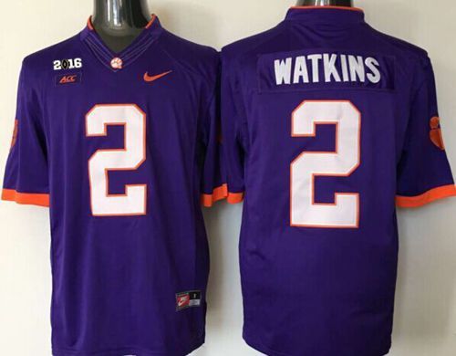 Tigers #2 Sammy Watkins Purple Limited 2016 College Football Playoff National Championship Patch Stitched NCAA Jersey Tigers #2 Sammy Watkins Purple Limited 2016 College Football Playoff National Championship Patch Stitched NCAA Jersey