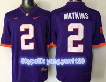 Tigers #2 Sammy Watkins Purple Limited Stitched NCAA Jersey