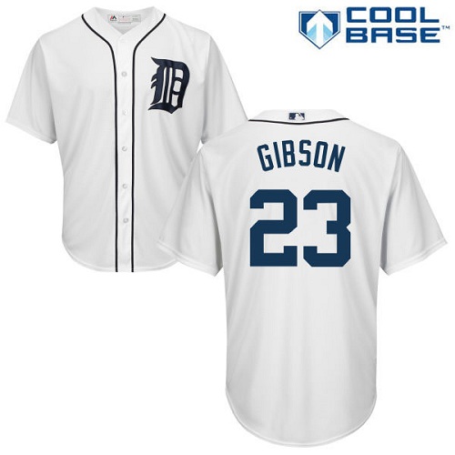 Tigers #23 Kirk Gibson White Cool Base Stitched Youth MLB Jersey Tigers #23 Kirk Gibson White Cool Base Stitched Youth MLB Jersey