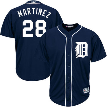 Tigers #28 J. D. Martinez Navy Blue Cool Base Stitched Youth MLB Jersey