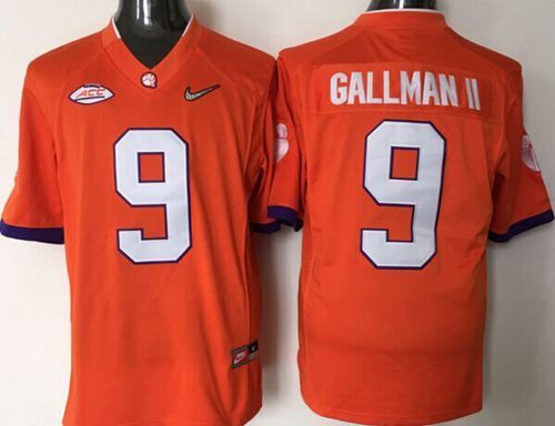 Tigers #9 Wayne Gallman II Orange 2016 National Championship Stitched NCAA Jersey Tigers #9 Wayne Gallman II Orange 2016 National Championship Stitched NCAA Jersey