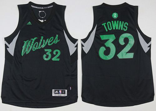 Timberwolves #32 Karl-Anthony Towns Black 2016-2017 Christmas Day Stitched NBA Jersey Timberwolves #32 Karl-Anthony Towns Black 2016-2017 Christmas Day Stitched NBA Jersey