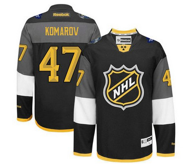 Toronto Maple Leafs #47 Leo Komarov Black 2016 All Star Stitched NHL Jersey
