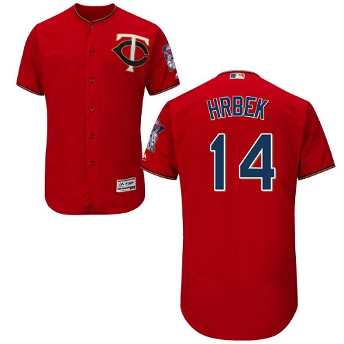 Twins #14 Kent Hrbek Red Flexbase Authentic Collection Stitched MLB Jersey Twins #14 Kent Hrbek Red Flexbase Authentic Collection Stitched MLB Jersey