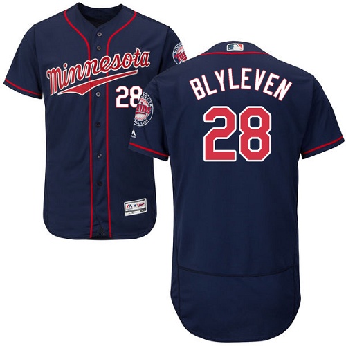 Twins #28 Bert Blyleven Navy Blue Flexbase Authentic Collection Stitched MLB Jersey Twins #28 Bert Blyleven Navy Blue Flexbase Authentic Collection Stitched MLB Jersey