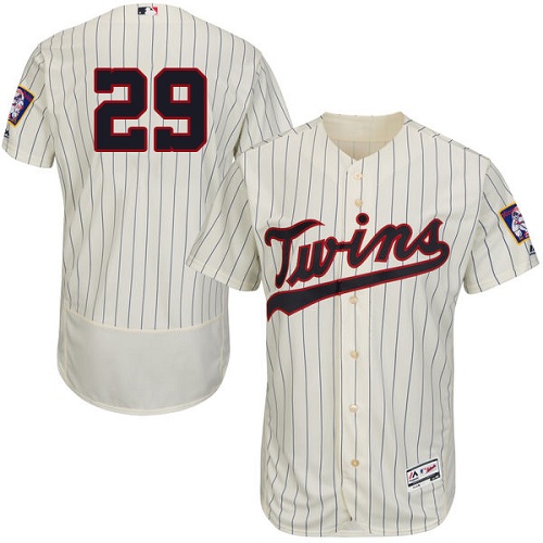 Twins #29 Rod Carew Cream Strip Flexbase Authentic Collection Stitched MLB Jersey Twins #29 Rod Carew Cream Strip Flexbase Authentic Collection Stitched MLB Jersey