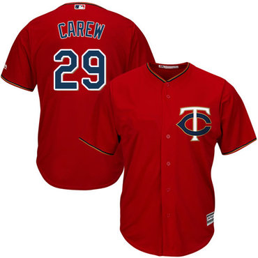 Twins #29 Rod Carew Red Cool Base Stitched Youth MLB Jersey Twins #29 Rod Carew Red Cool Base Stitched Youth MLB Jersey