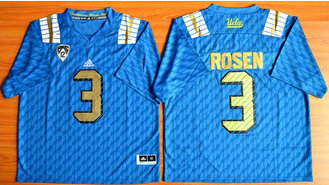 UCLA Bruins #3 Josh Rosen Blue PAC-12 Patch Stitched NCAA Jersey