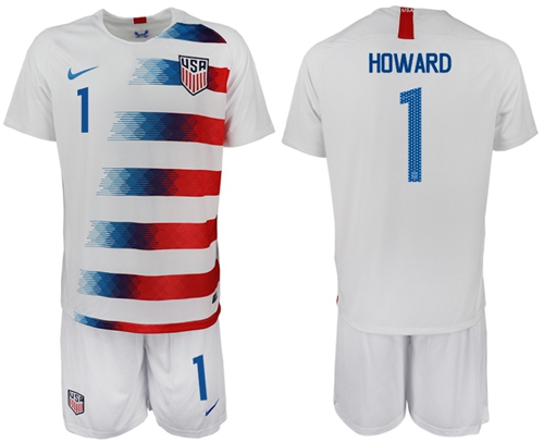 USA #1 Howard Home Soccer Country Jersey USA #1 Howard Home Soccer Country Jersey