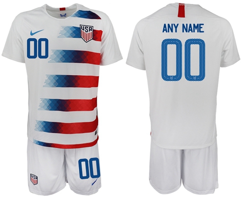 USA Personalized Home Soccer Country Jersey USA Personalized Home Soccer Country Jersey