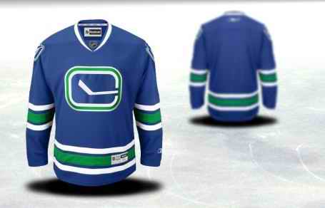 Vancouver Canucks Men Customized Blue Third Jersey Vancouver Canucks Men Customized Blue Third Jersey